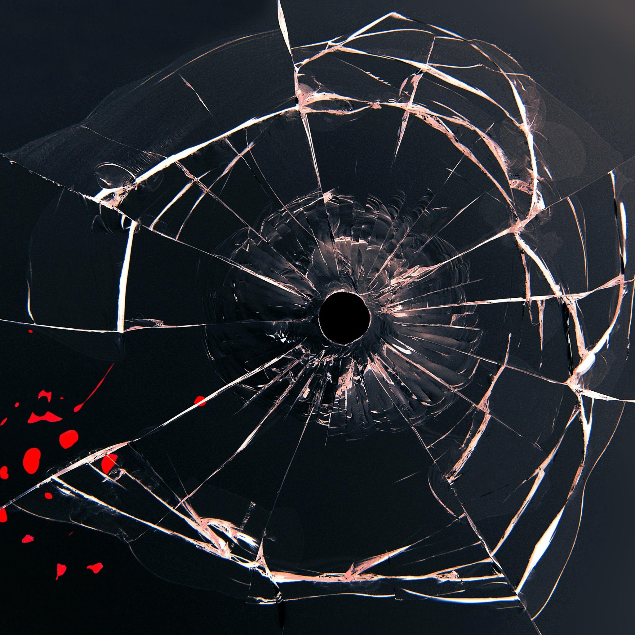 2048x2048 Glass Bullet Hole iPad Air HD 4k Wallpaper, Image, Background, Photo and Picture