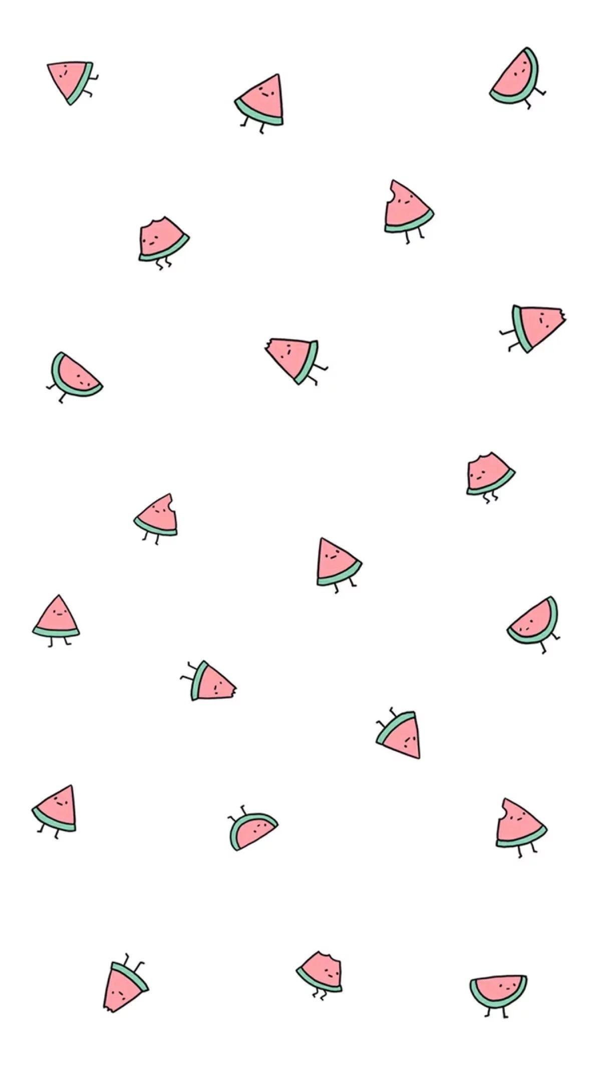 1200x2134 Sandía kawaii :3. Sandía. Wallpaper, Kawaii and Phone