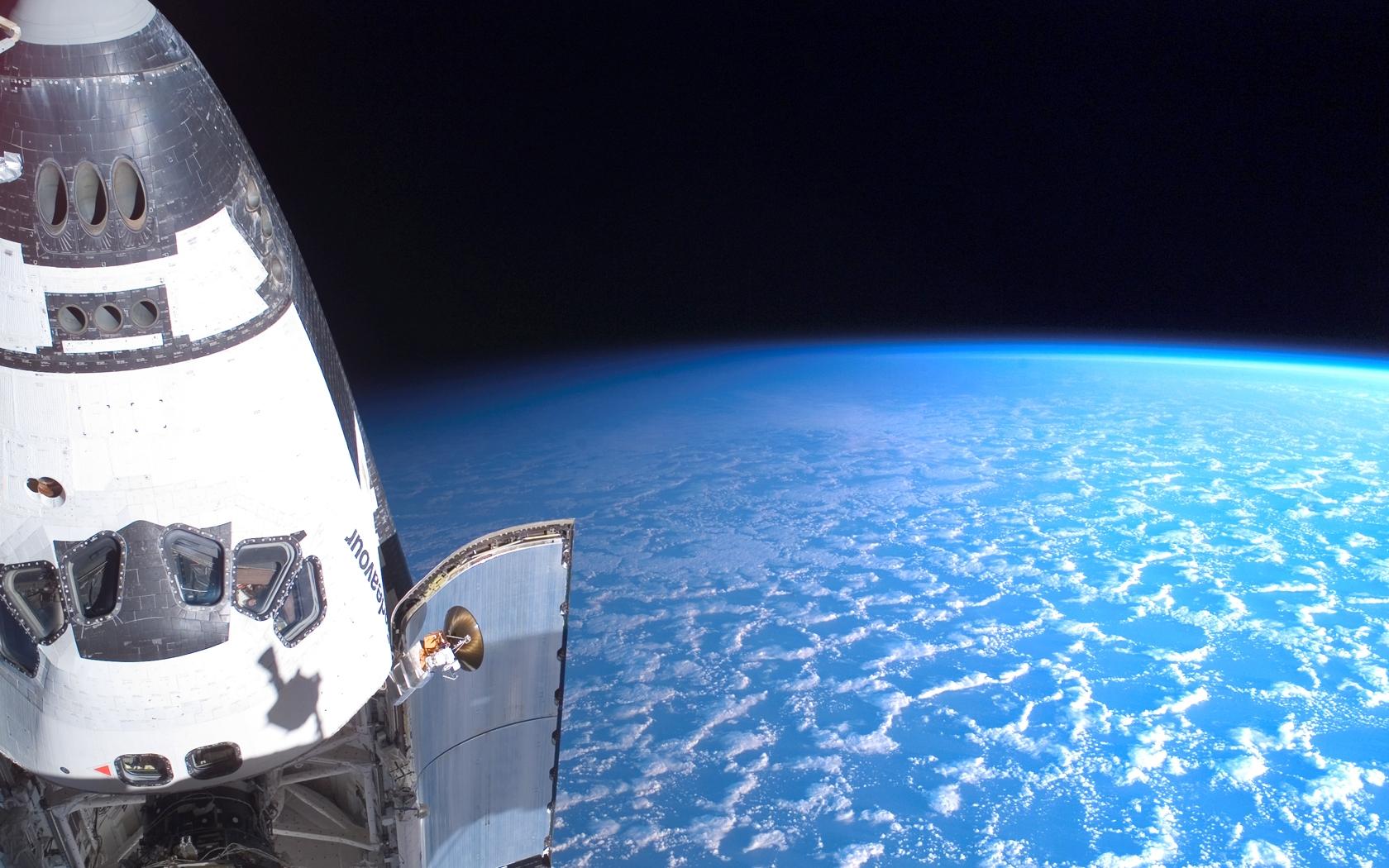 1680x1050 earth space shuttle nasa background 1680x1050 wallpaper