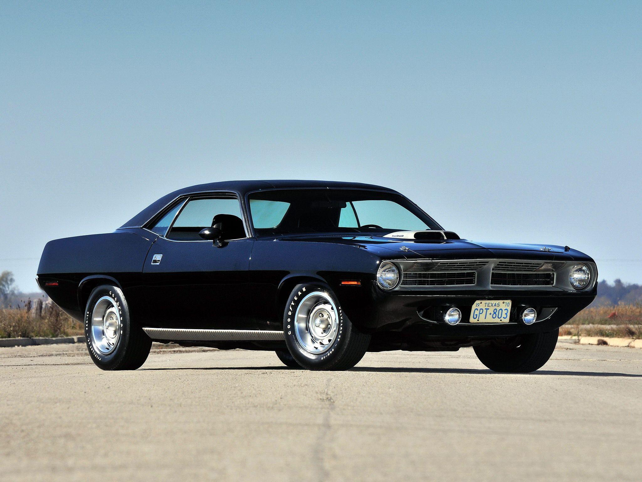 2048x1536 Plymouth 1970 Hemi Cuda vehicles cars auto muscle black stance classic retro wallpaperx1536. Wal. Plymouth hemi cuda, Hemi cuda, Mopar muscle cars