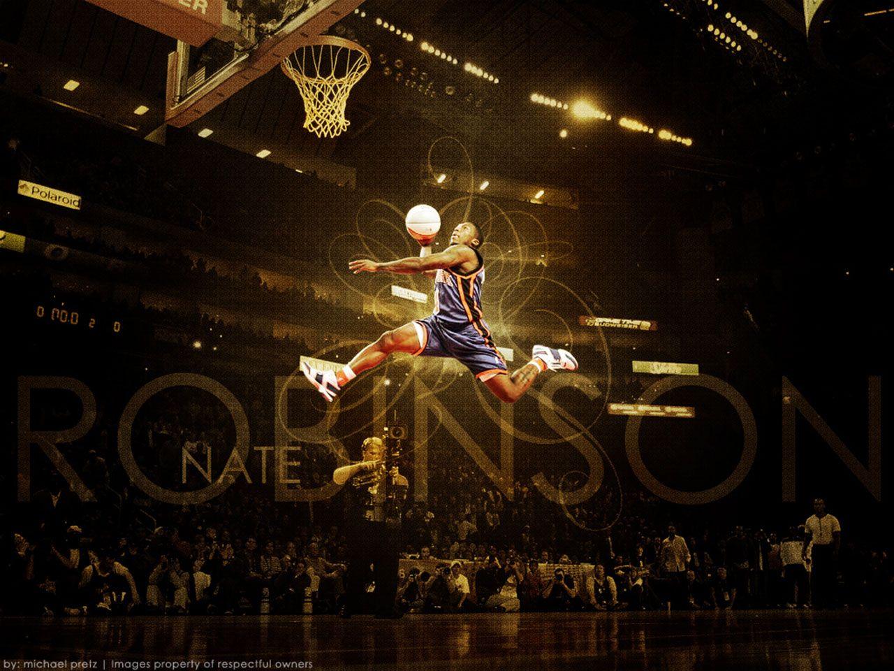 1280x960 Nate Robinson Dunks Wallpaper
