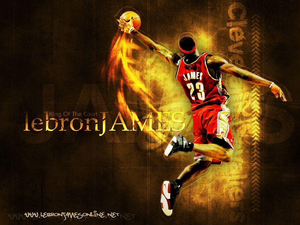 1024x768 LeBron James Wallpaper Dunk Wallpaper HD