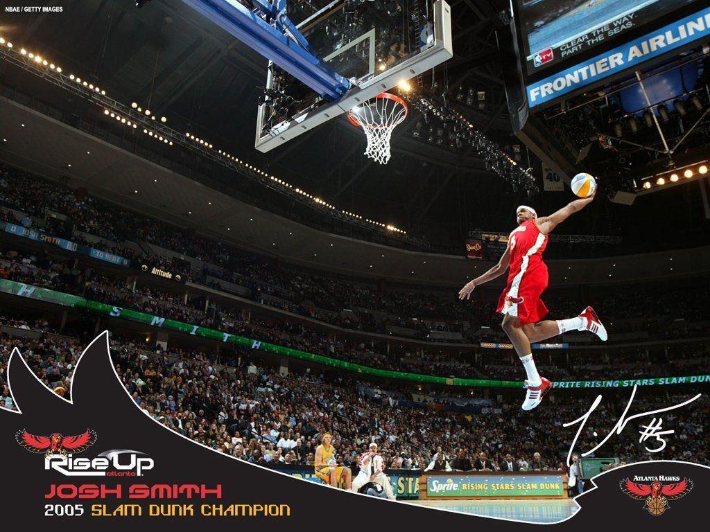 1024x768 Basketball Dunk Wallpaper