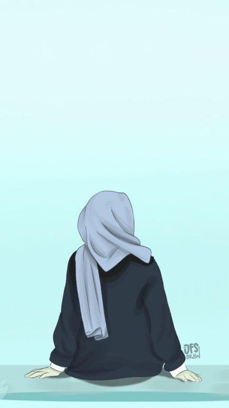 736x1309 Hijab cartoon