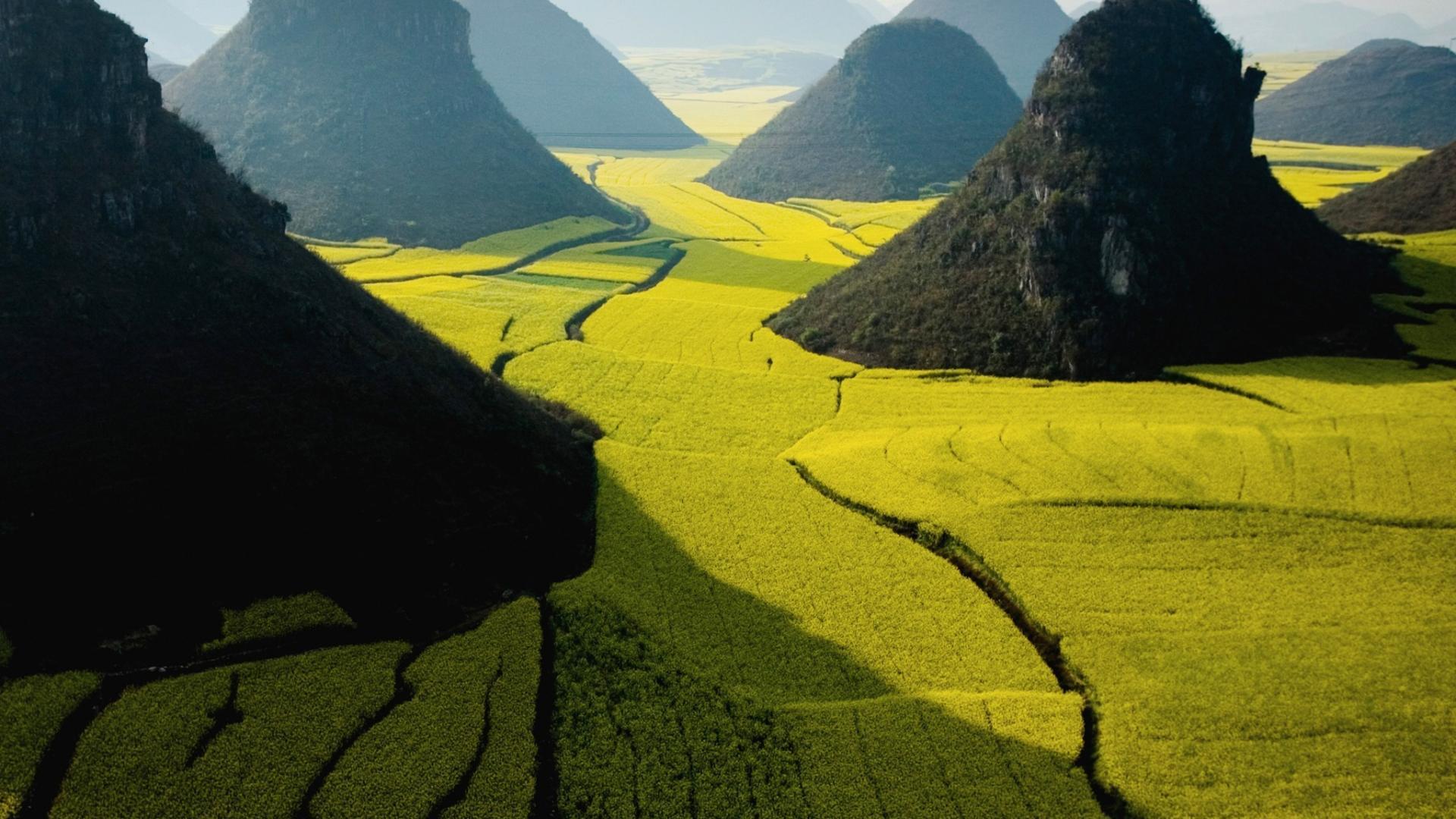 1920x1080 Nature china yunnan farmland wallpaper