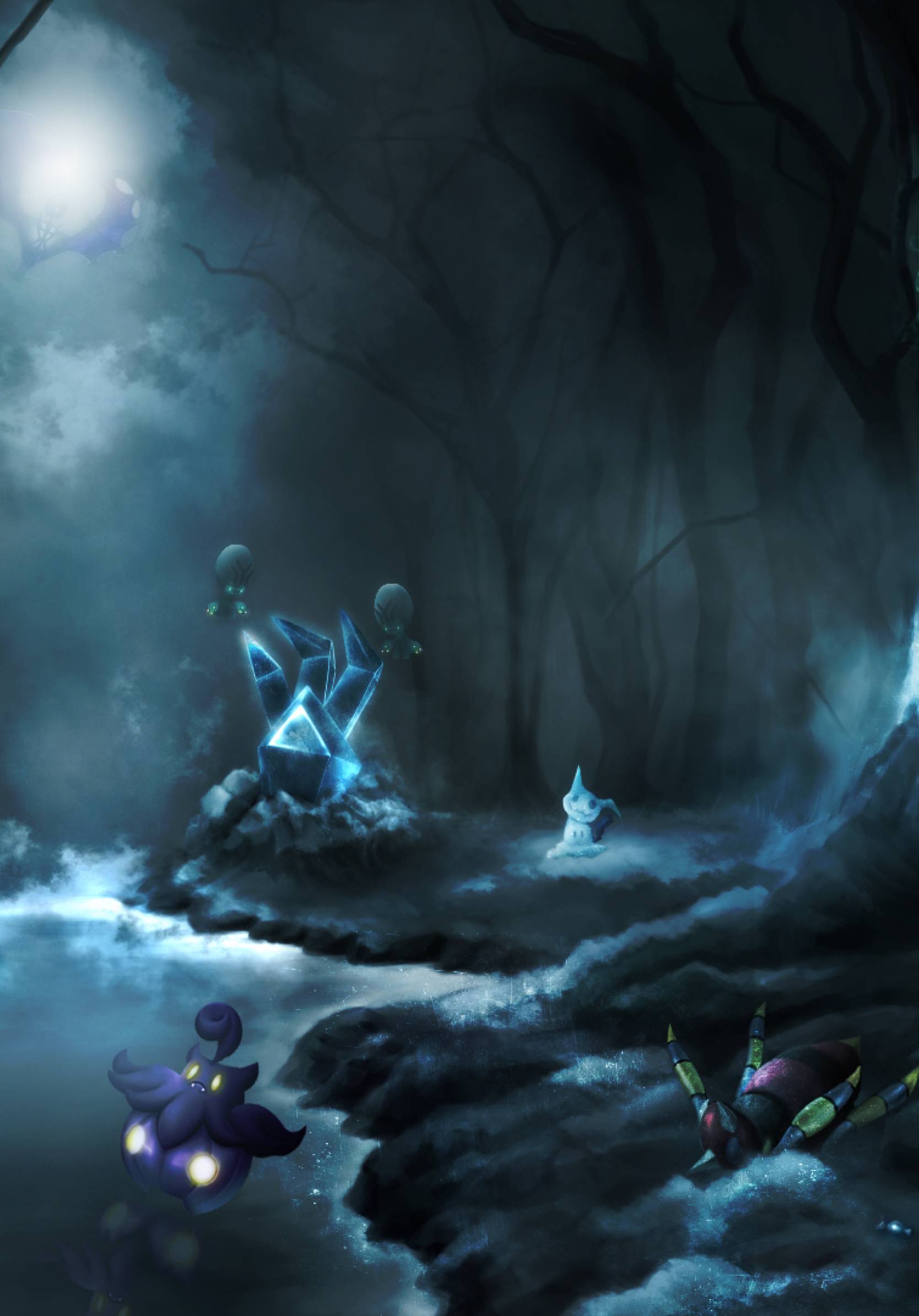 1668x2388 Dark Clouds Halloween Mimikyu Pokémon Pikachu Art 1668x2388 Resolution Wallpaper, HD Artist 4K Wallpaper, Image, Photo and Background