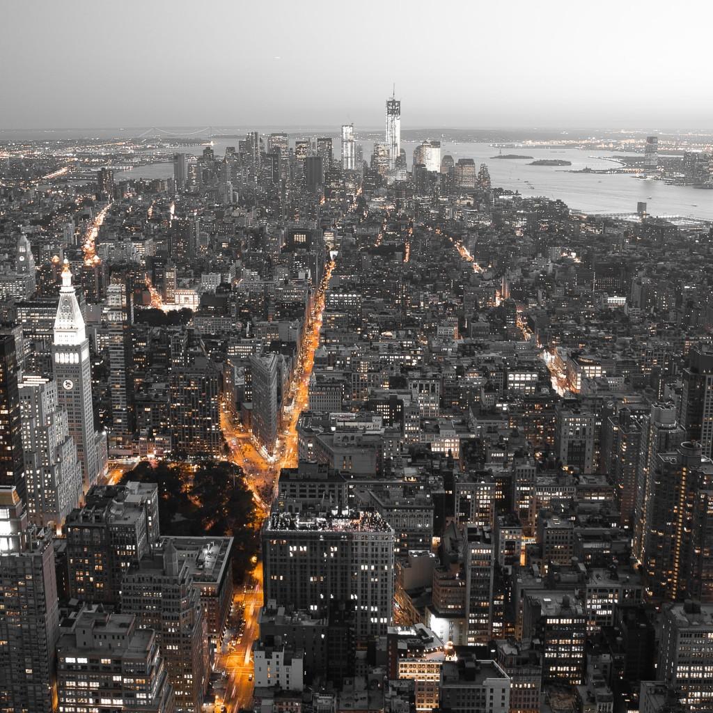1024x1024 4K New York Wallpaper