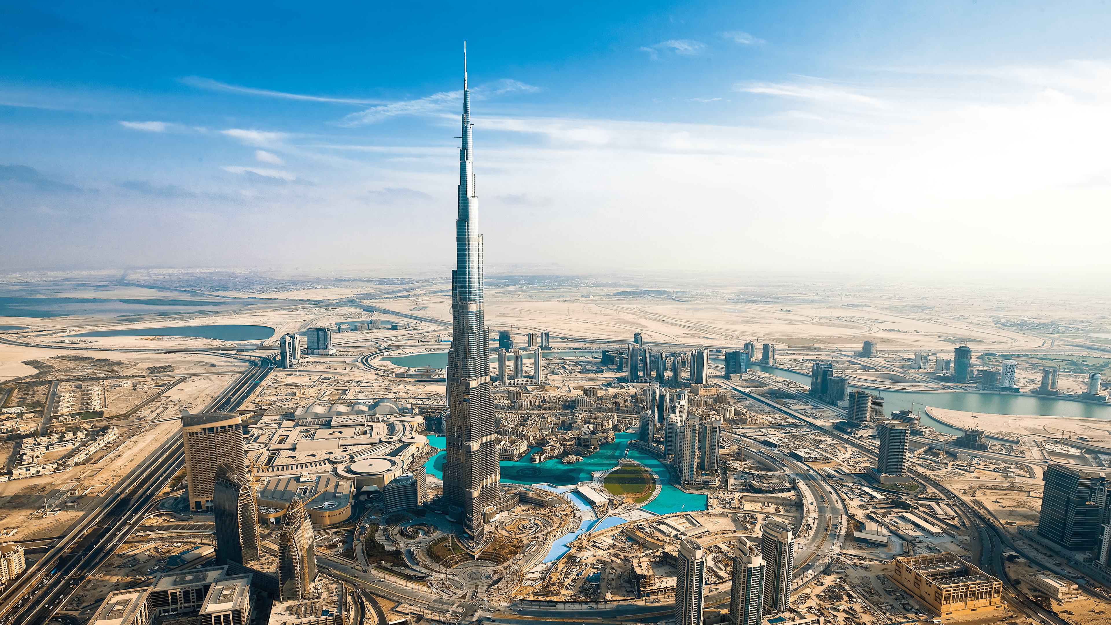 3840x2160 Downtown Dubai Aerial Photo 4k Ultra HD Wallpaper
