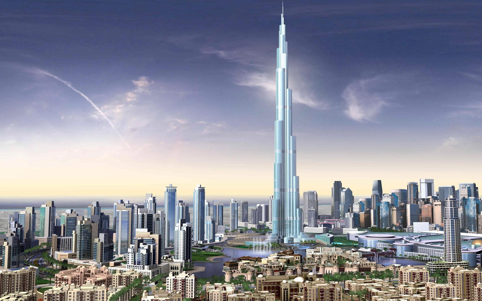 1920x1200 Burj Dubai Skyscrapers UAE Wallpaper in jpg format for free download