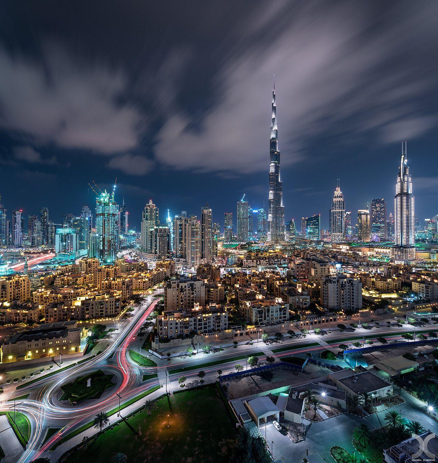 1500x1583 Downtown Dubai Cityscape Wallpaper