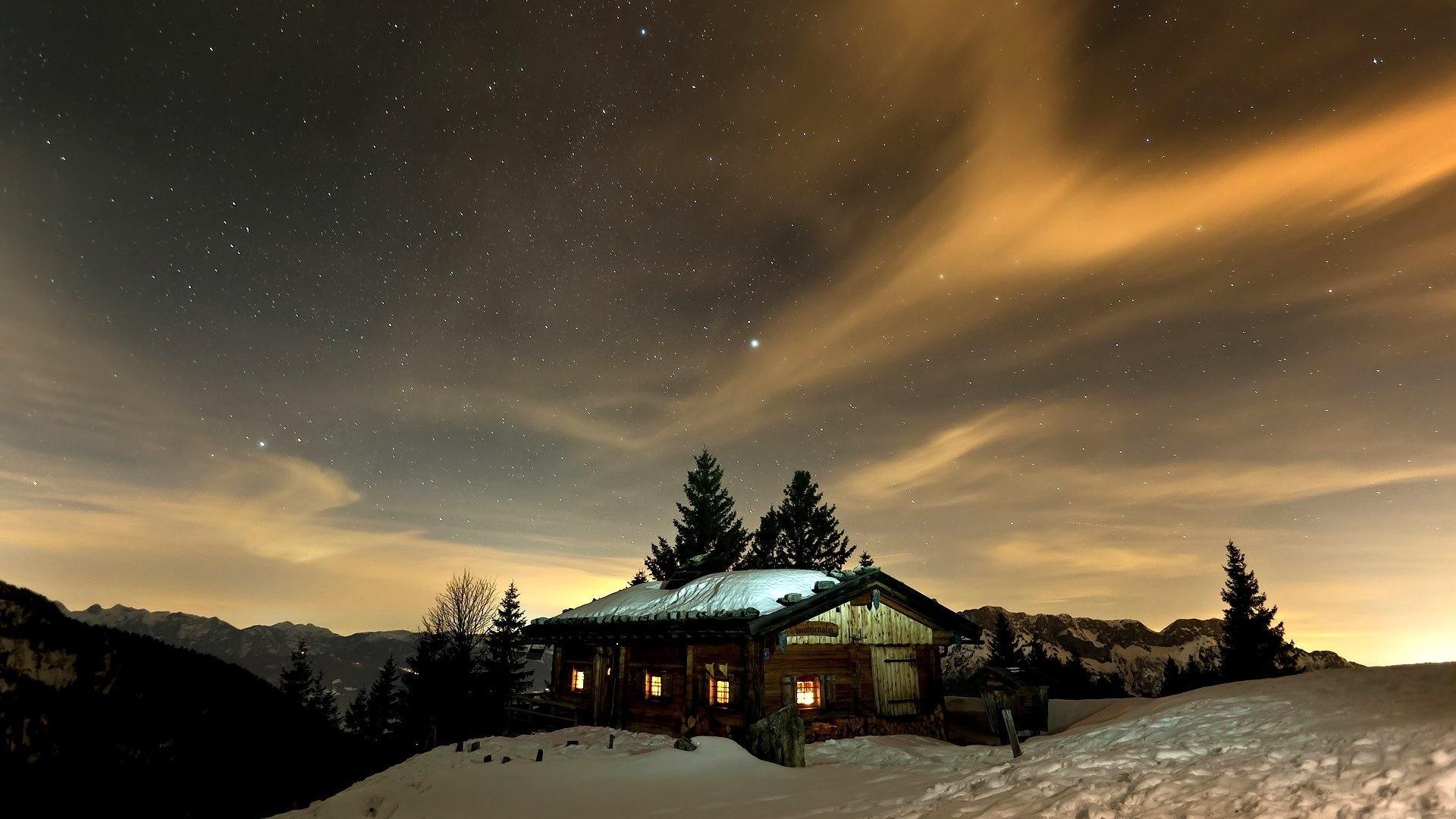 1920x1080 Cabin Woods HD Wallpaper