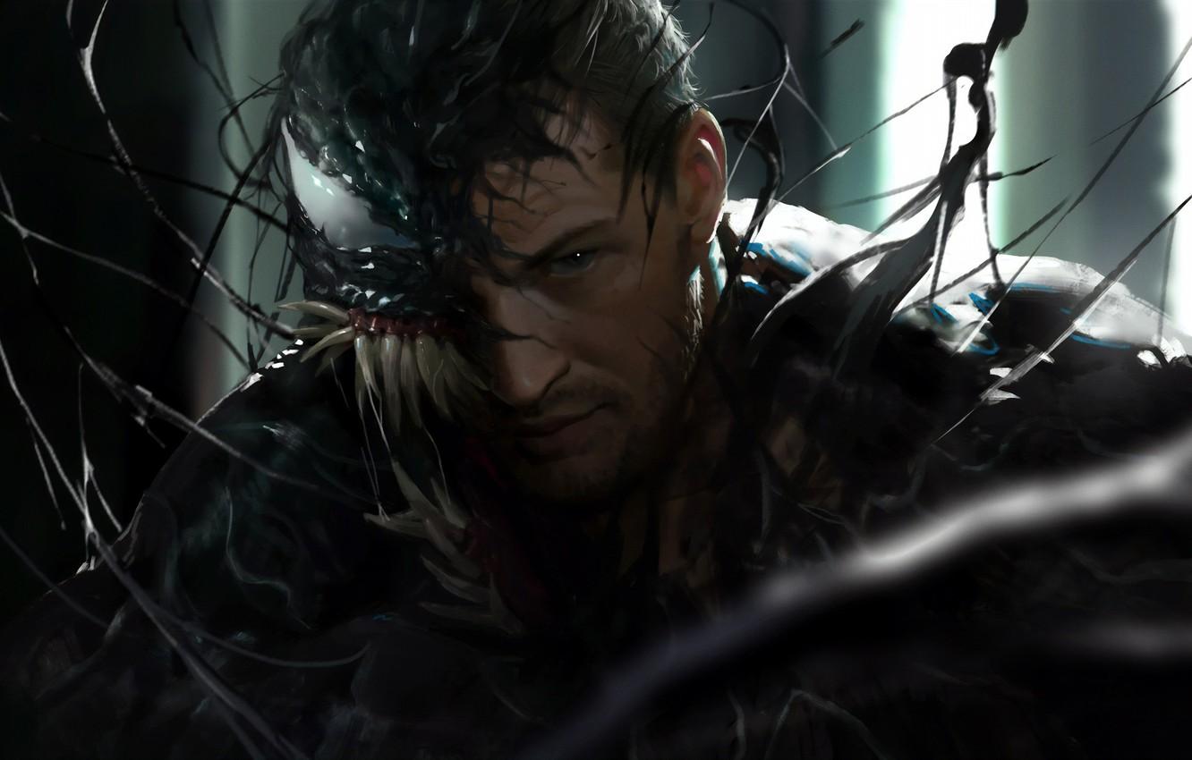1332x850 Wallpaper art, two, Venom, Venom, symbiote, Eddie Brock image for desktop, section фильмы