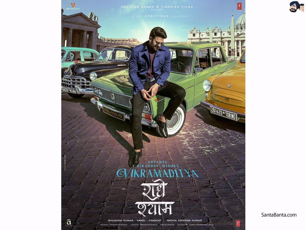 1024x768 Official poster of romantic Hindi movie `Radhe Shyam` by K.K. Radhakrishna Kumar