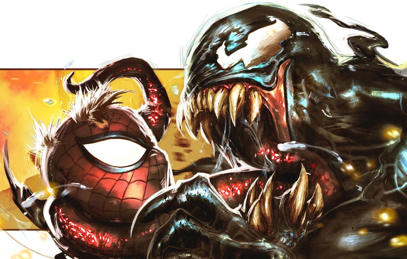 1332x850 Wallpaper Marvel Comics, Spider Man, Venom, Symbiote Image For Desktop, Section фантастика