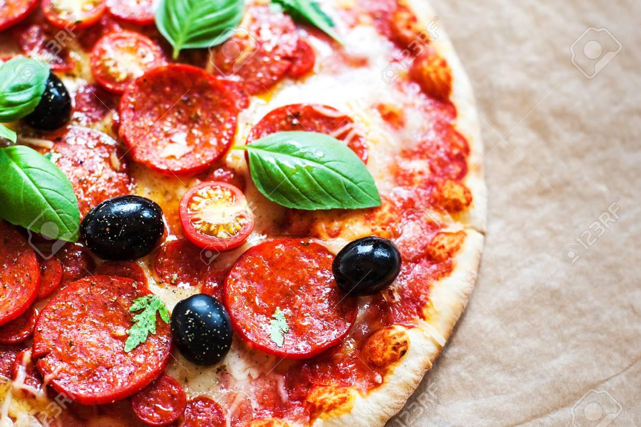 1300x866 Free download Pepperoni Pizza With Fresh Ingredients On Brown Baking Paper [1300x866] for your Desktop, Mobile & Tablet. Explore Pepperoni Wallpaper. Pepperoni Wallpaper