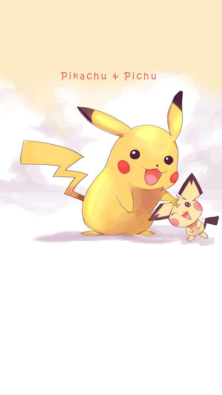 750x1334 Pikachu And Pichu Iphone Wallpaper. Pokemon
