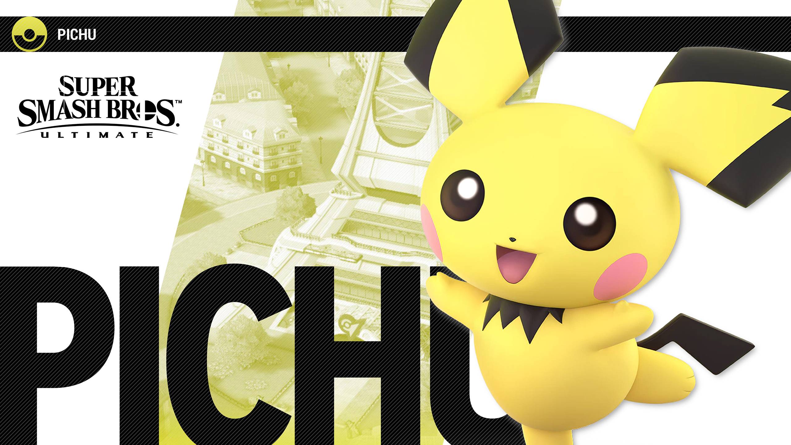 2560x1440 Ssbu 19 Pichu 2560x1440. Cat With Monocle