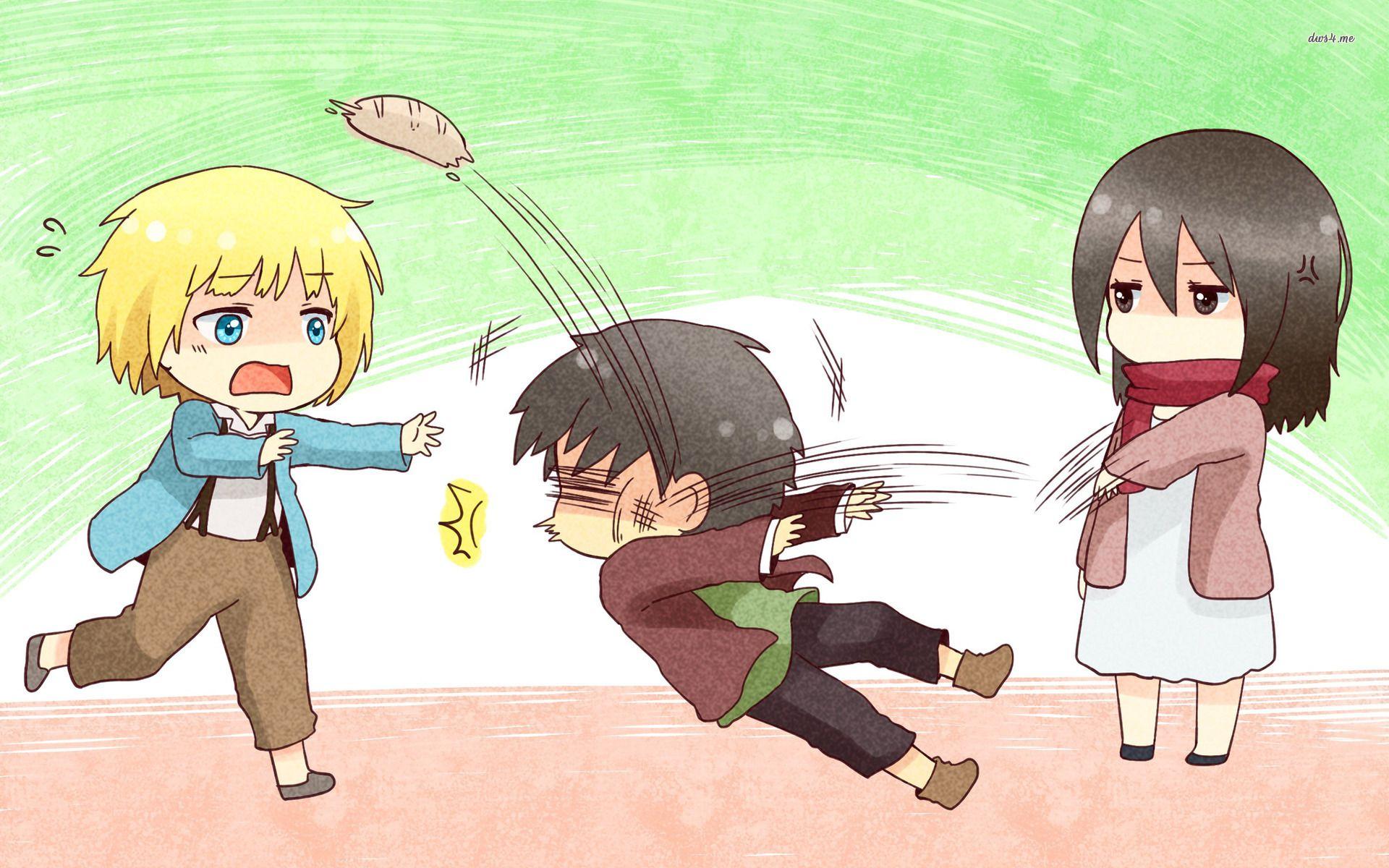 1920x1200 attack on titan. Chibi wallpaper, Attack on titan, Chibi
