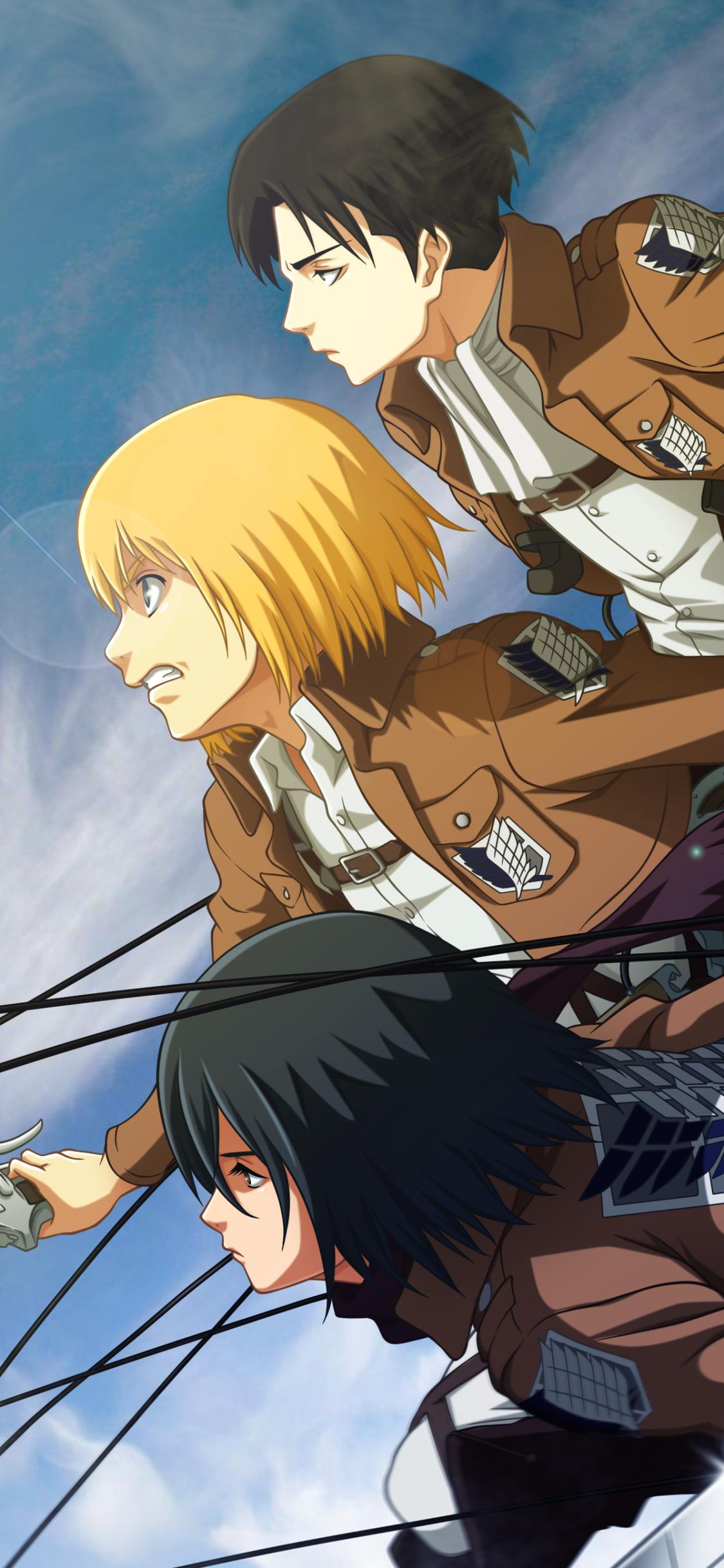 1125x2436 Anime Attack On Titan