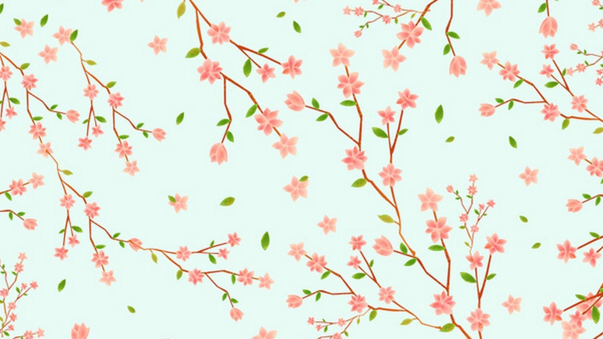 1920x1080 Cute Spring Laptop Wallpaper