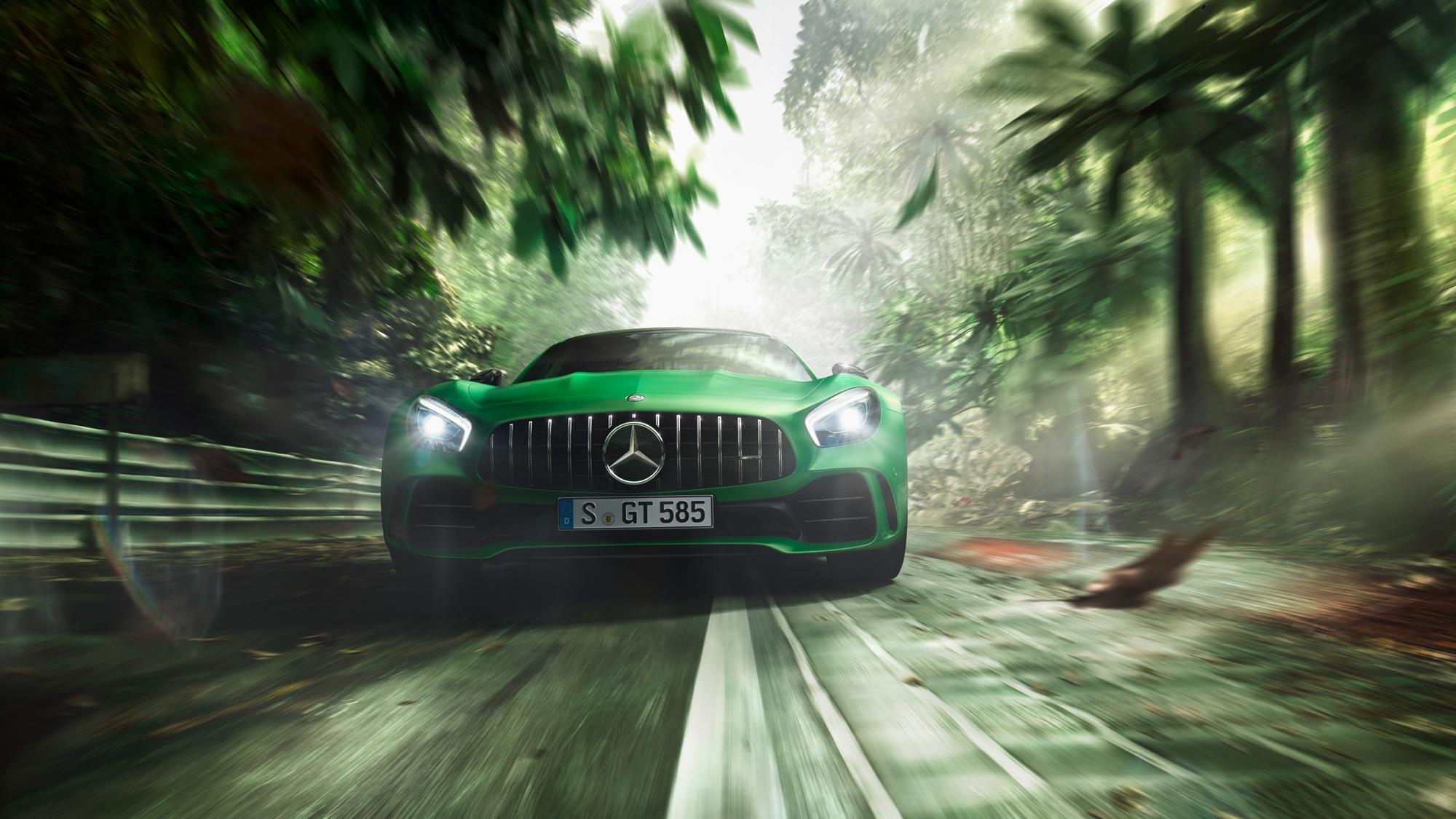 2000x1125 Green Mercedes Benz AMG GT R HD Cars, 4k Wallpaper, Image, Background, Photo and Picture