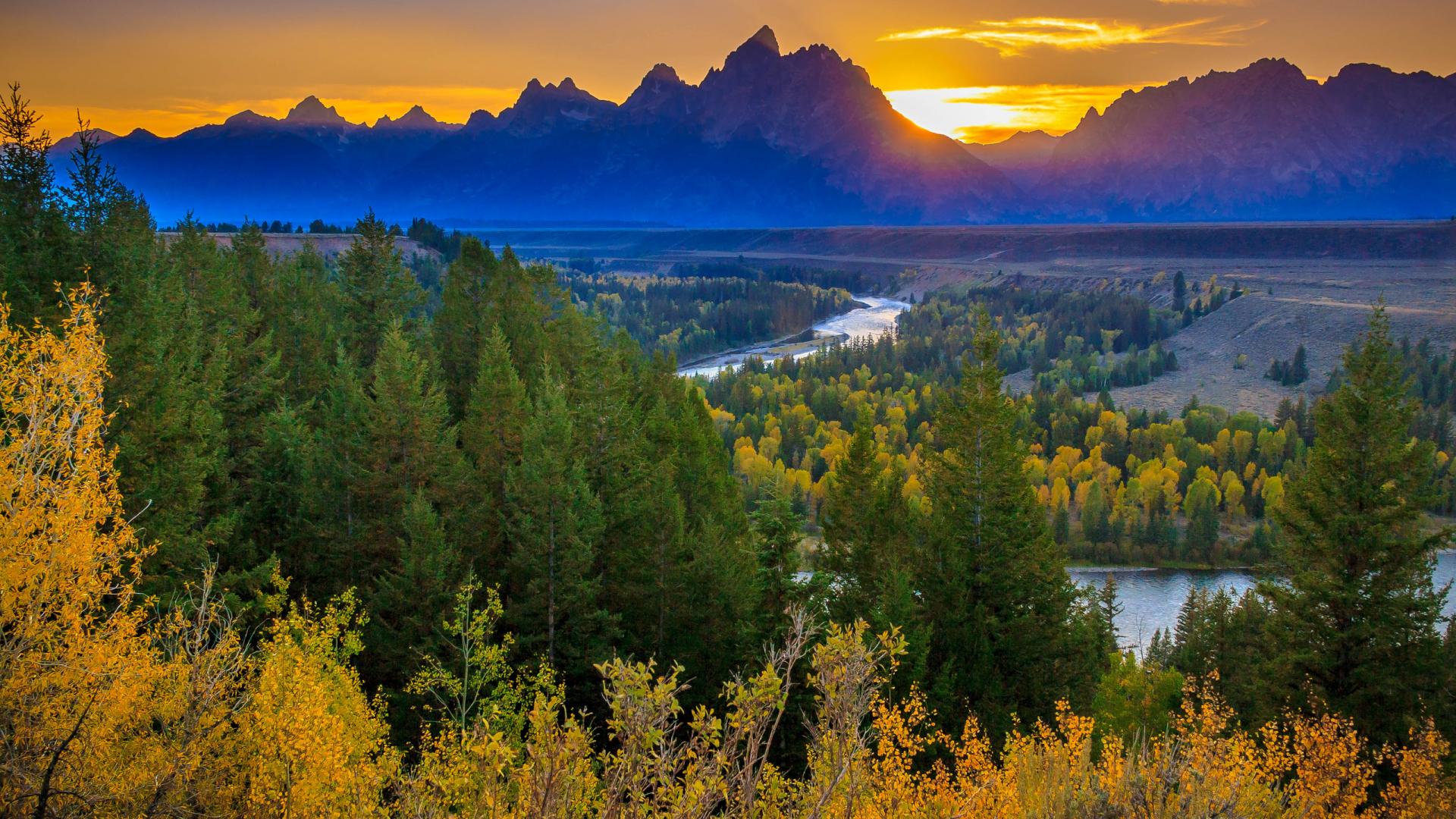 1920x1080 Free download Sunset mountains river forest autumn landscape g wallpaper 2560x1600 [2560x1600] for your Desktop, Mobile & Tablet. Explore Autumn Sunsets Wallpaper Background. Autumn Sunsets Wallpaper Background, Sunsets Background, Sunsets