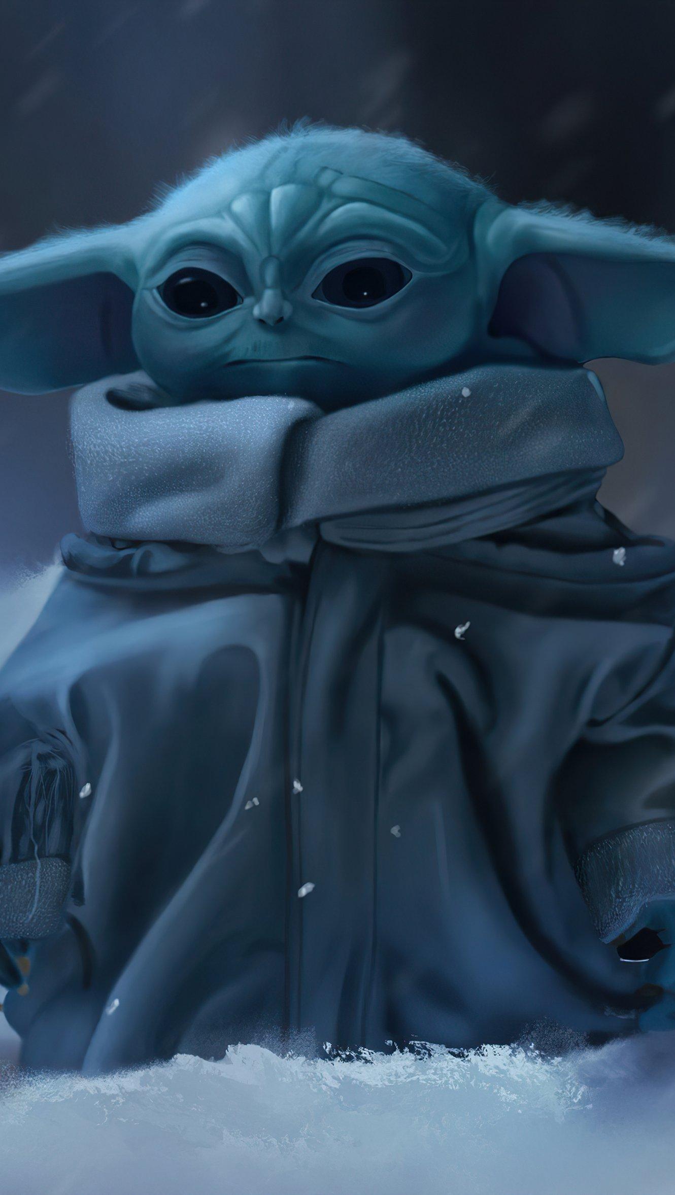 1330x2355 Baby Yoda The Mandalorian Wallpaper 4k Ultra HD