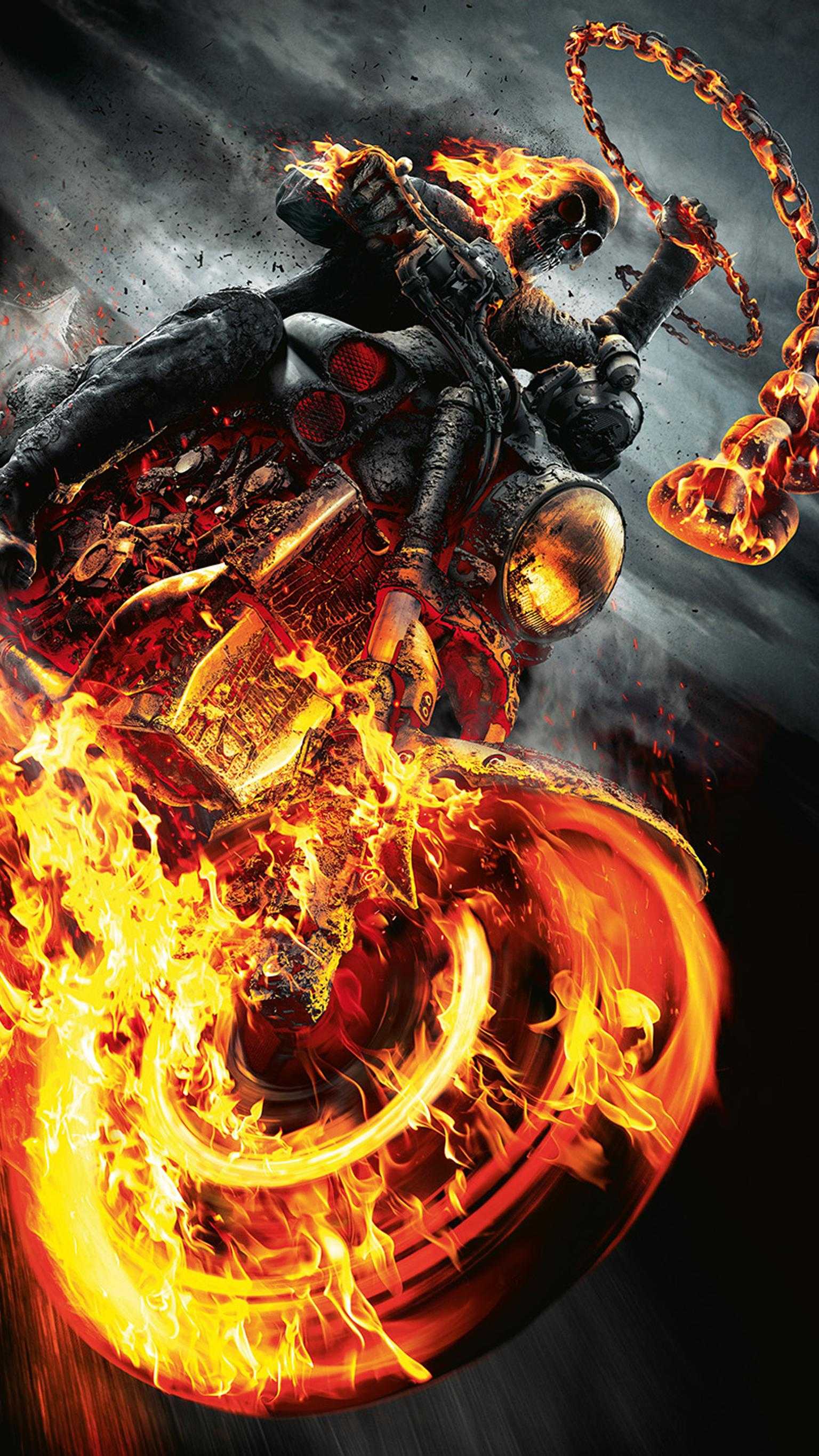 1536x2732 Ghost Rider Wallpaper Free HD Wallpaper