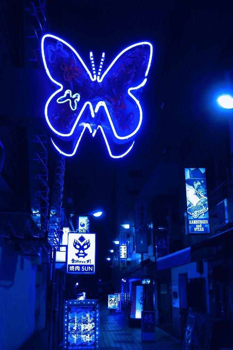 Blue Neon Butterfly Wallpapers Top Free Blue Neon Butterfly Backgrounds Wallpaperaccess