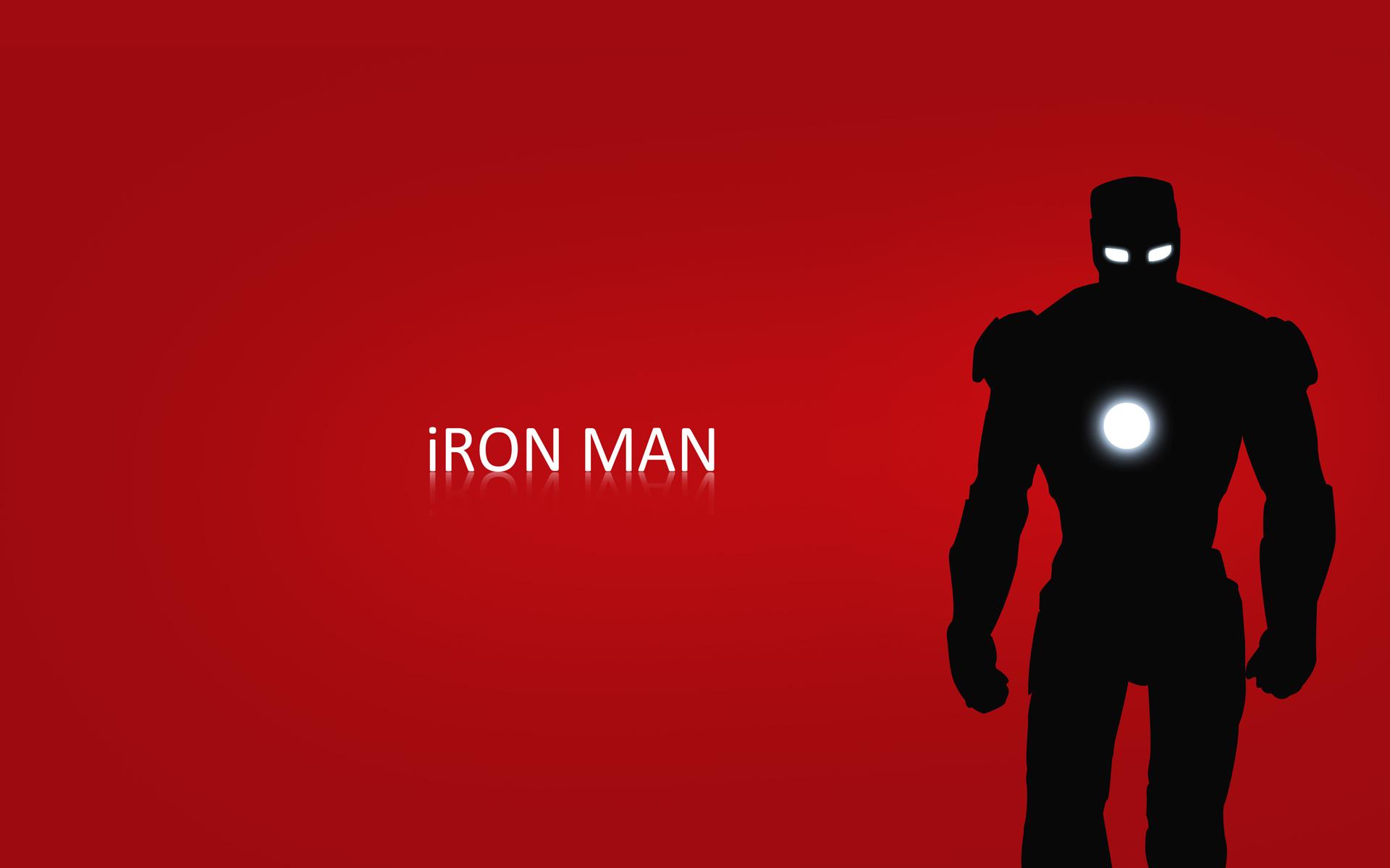 1920x1200 iron, Man, Red, Silhouette, Marvel, Comics Wallpaper HD / Desktop and Mobile Background