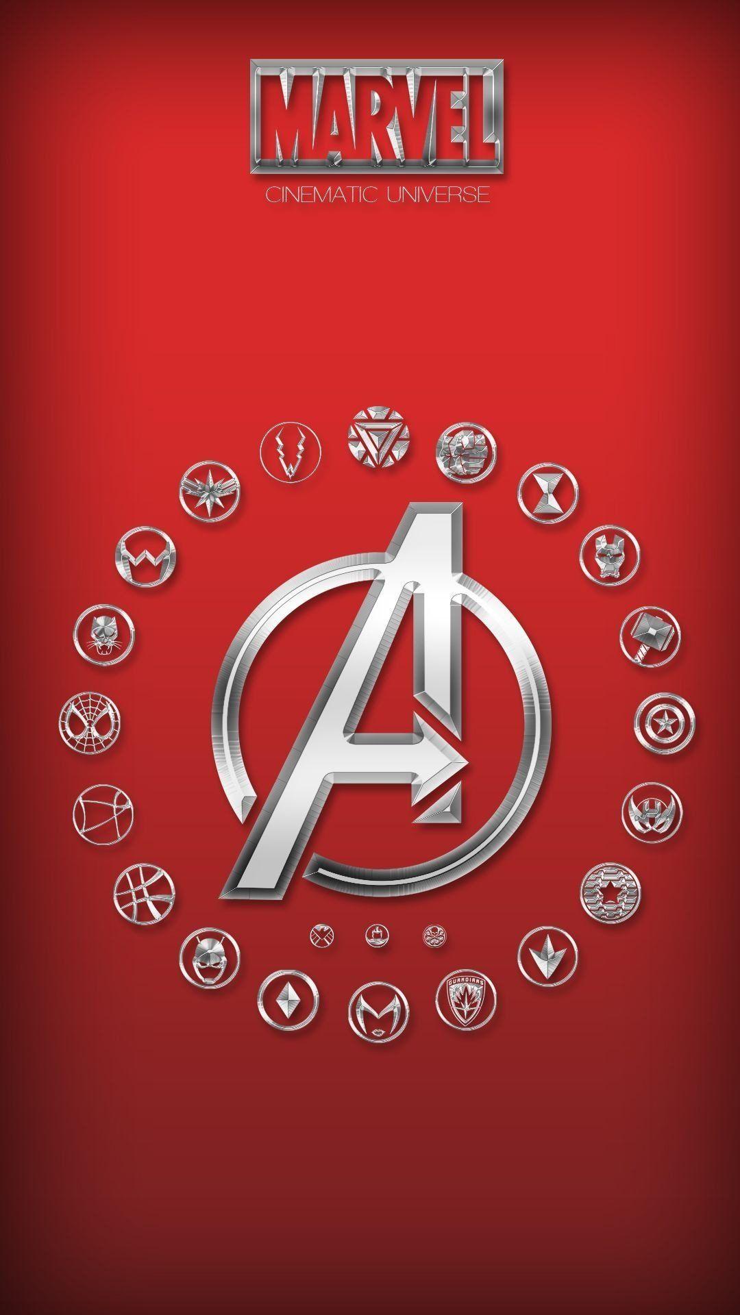 1080x1920 Marvel Avengers Logo Wallpaper, HD Marvel Avengers Logo Background
