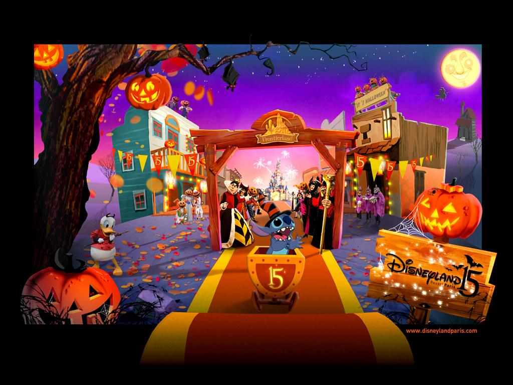 1024x768 Disneyland Paris Halloween 2007: official wallpaper