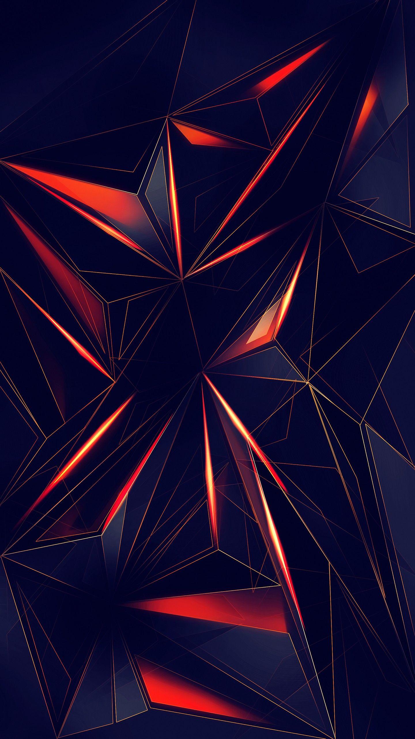 1440x2560 Geometry 3D Wallpaper
