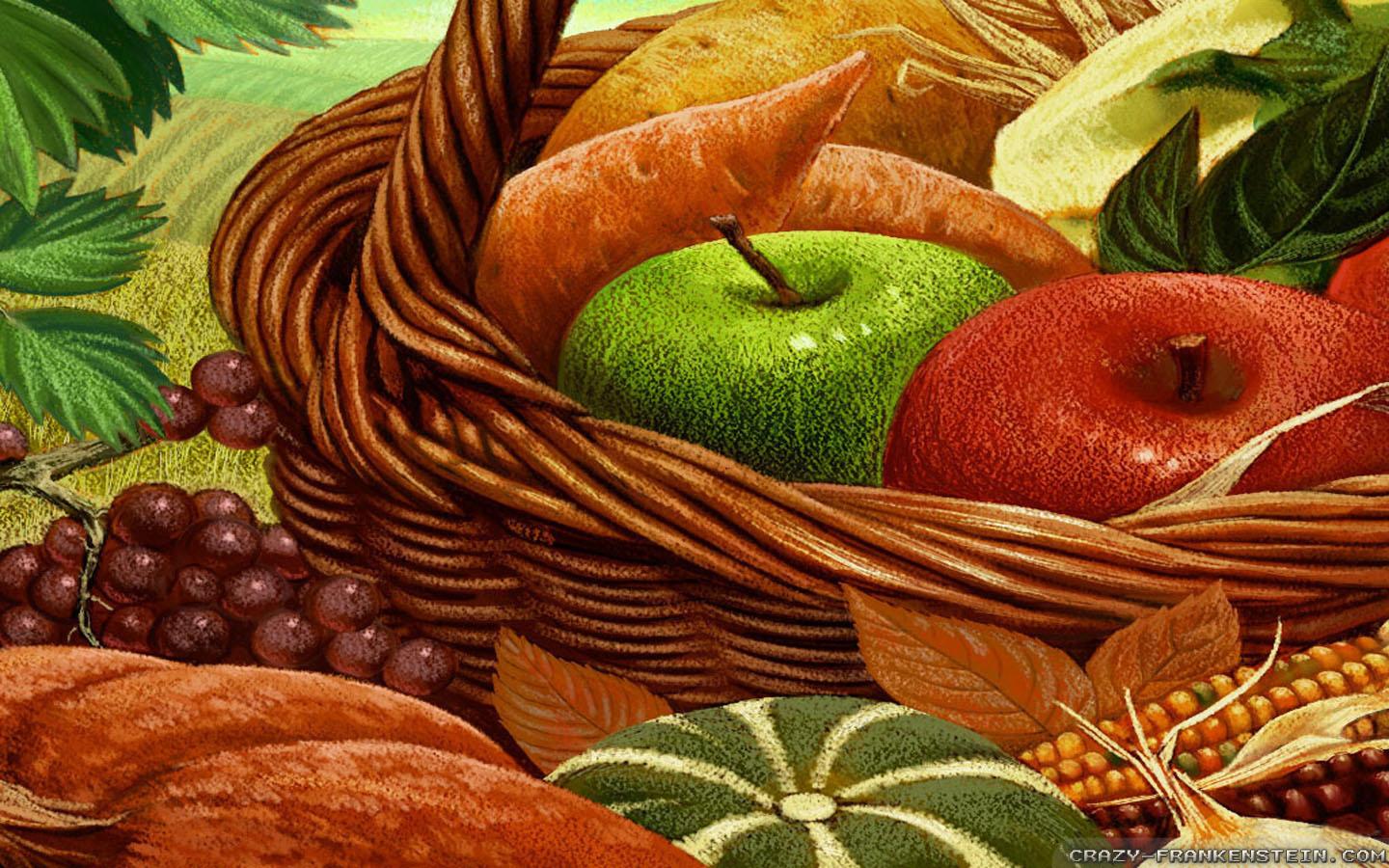 1440x900 Thanksgiving Basket wallpaper