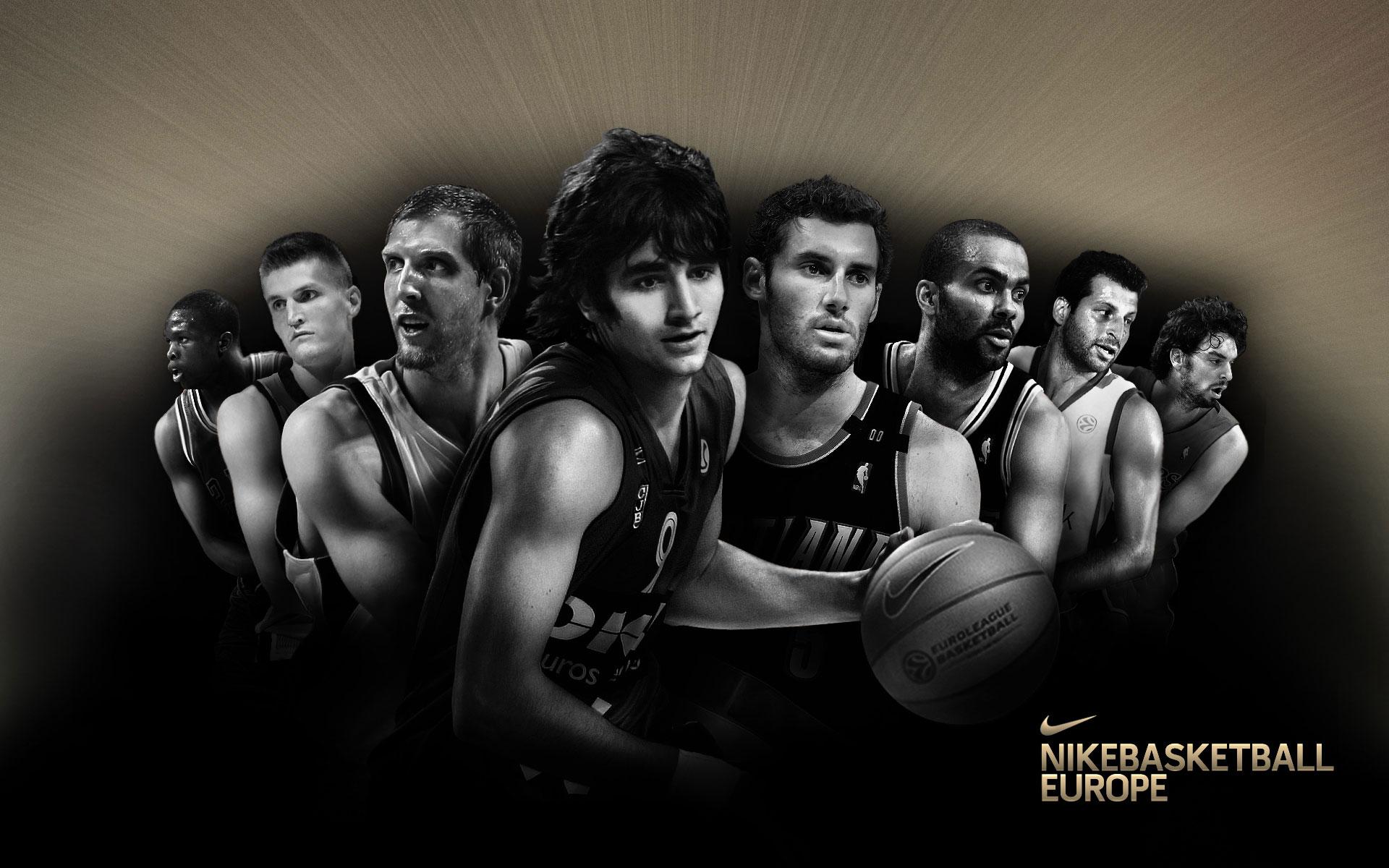 1920x1200 Nike Basketball European Stars Basketball Team