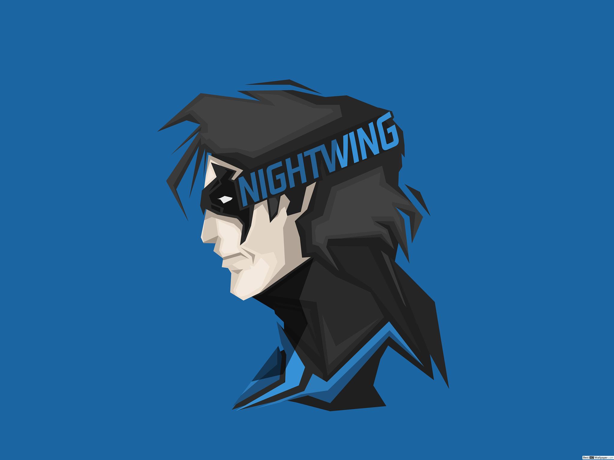 2048x1536 DC Comics Superhero Nightwing Minimalist HD wallpaper download
