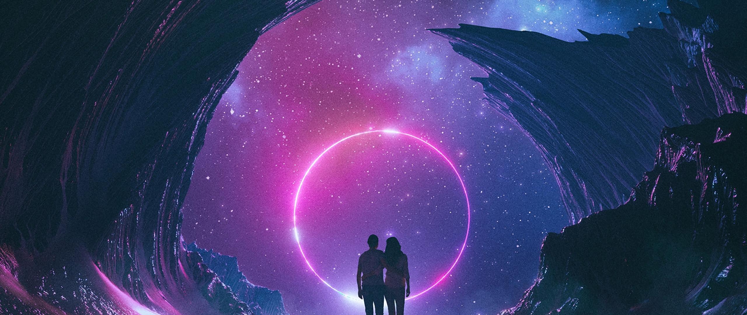 2560x1080 Download 2560x1080 wallpaper couple, digital art, fantasy, dual wide, widescreen, 2560x1080 HD image, background, 9917