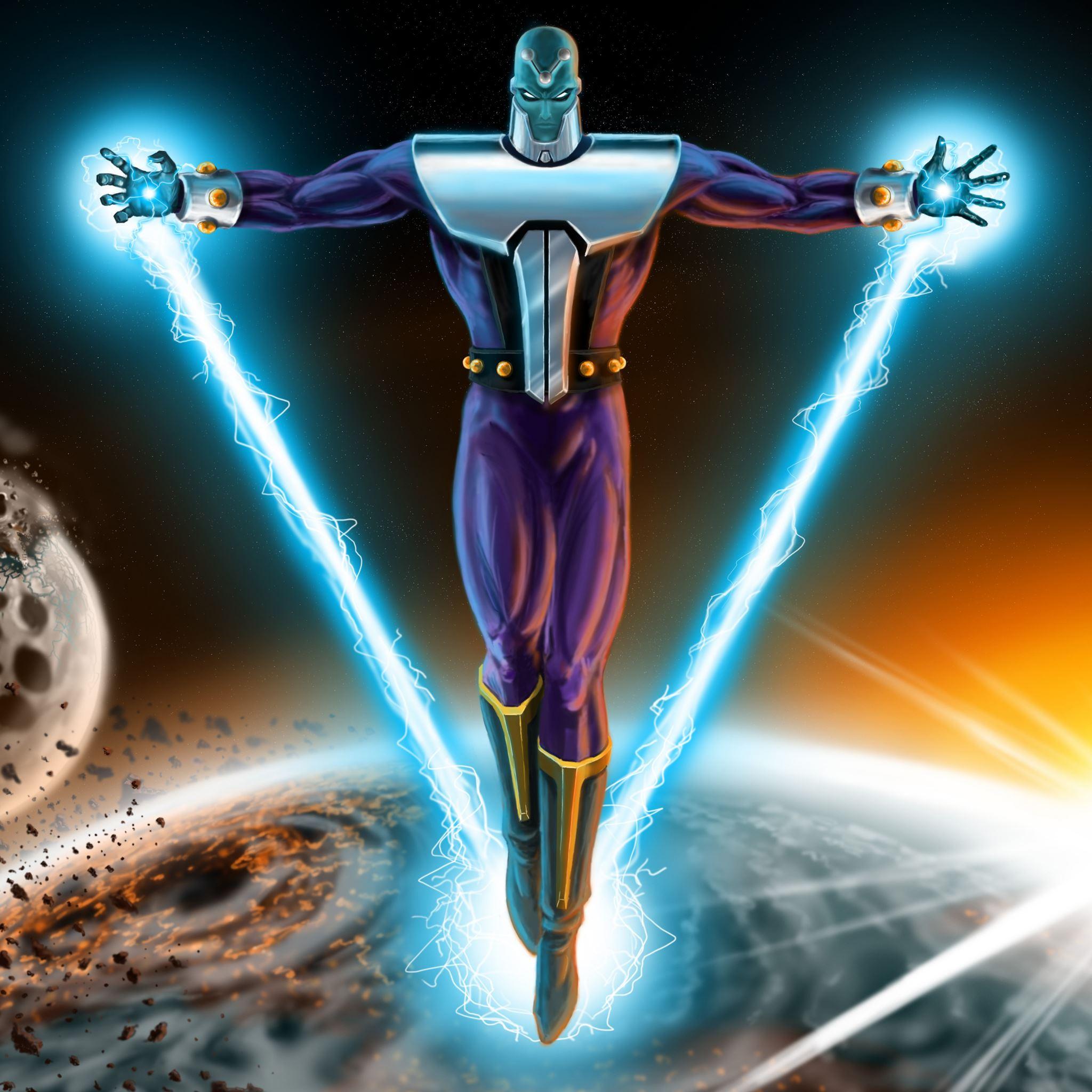 2048x2048 brainiac dc comics iPad Air Wallpaper Free Download
