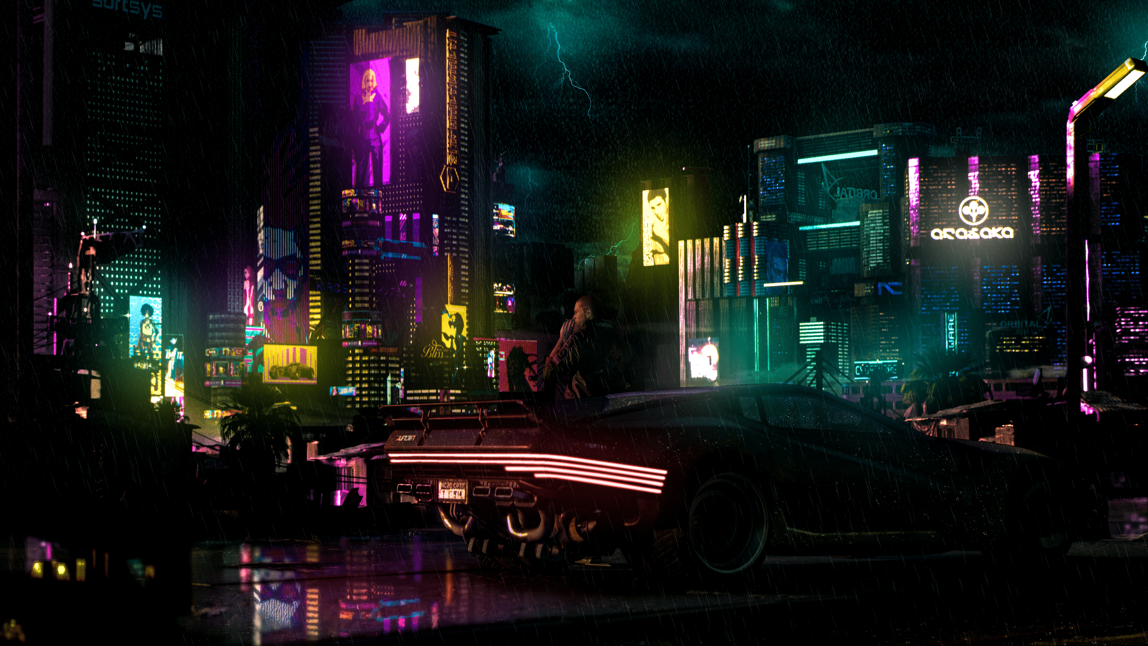 3840x2160 Wallpaper 4K Rain Ideas. Rainy city, Rain wallpaper, City wallpaper