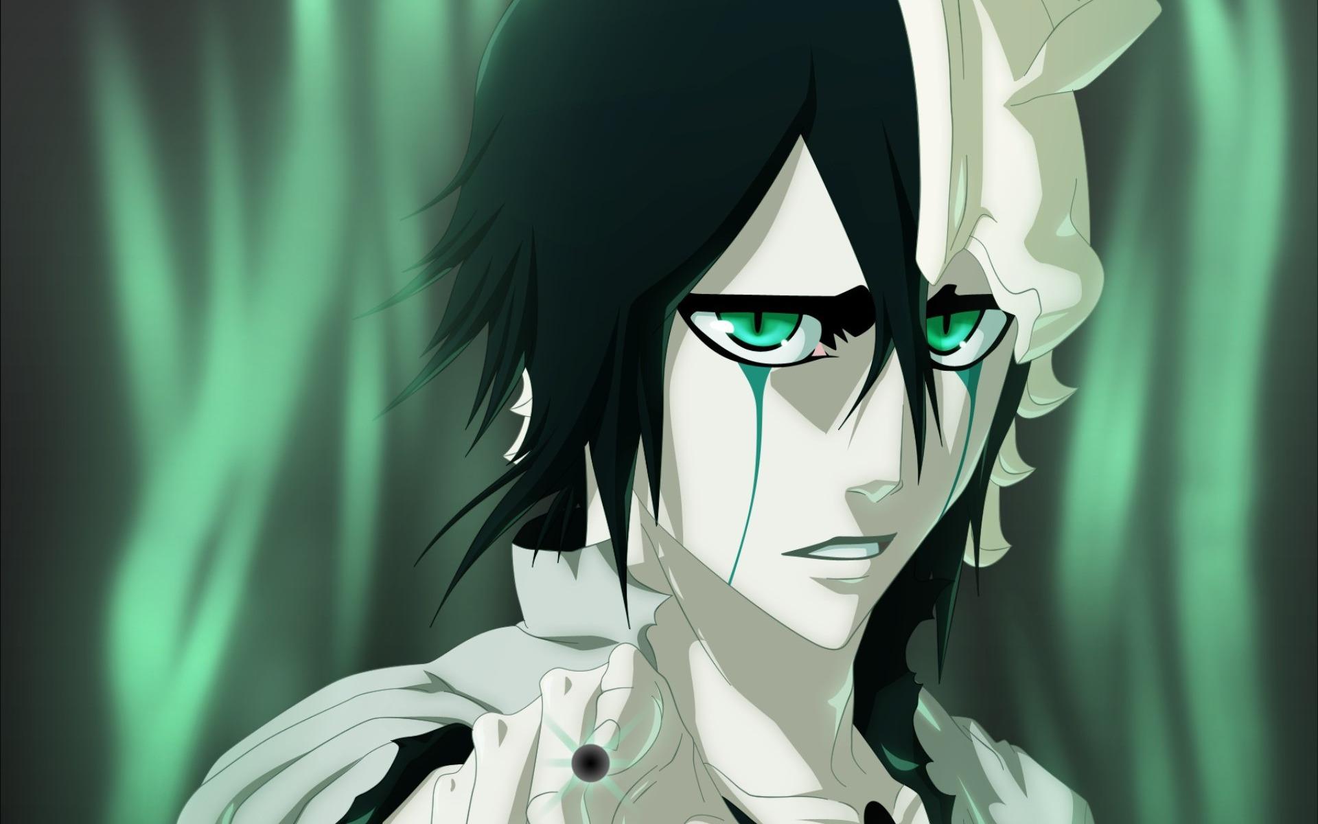 1920x1200 Download wallpaper Bleach, Ulquiorra Cifer, portrait, face, art, characters, Japanese manga for desktop with resolution 1920x1200. High Quality HD picture wallpaper