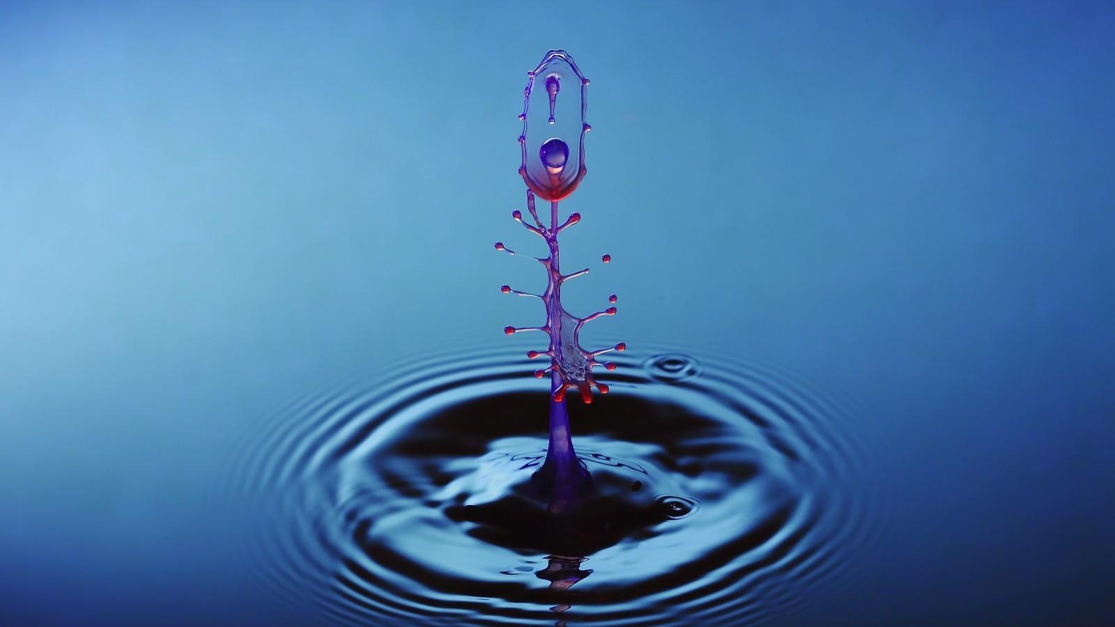 1600x900 Water drop HD Wallpaper 1600x900