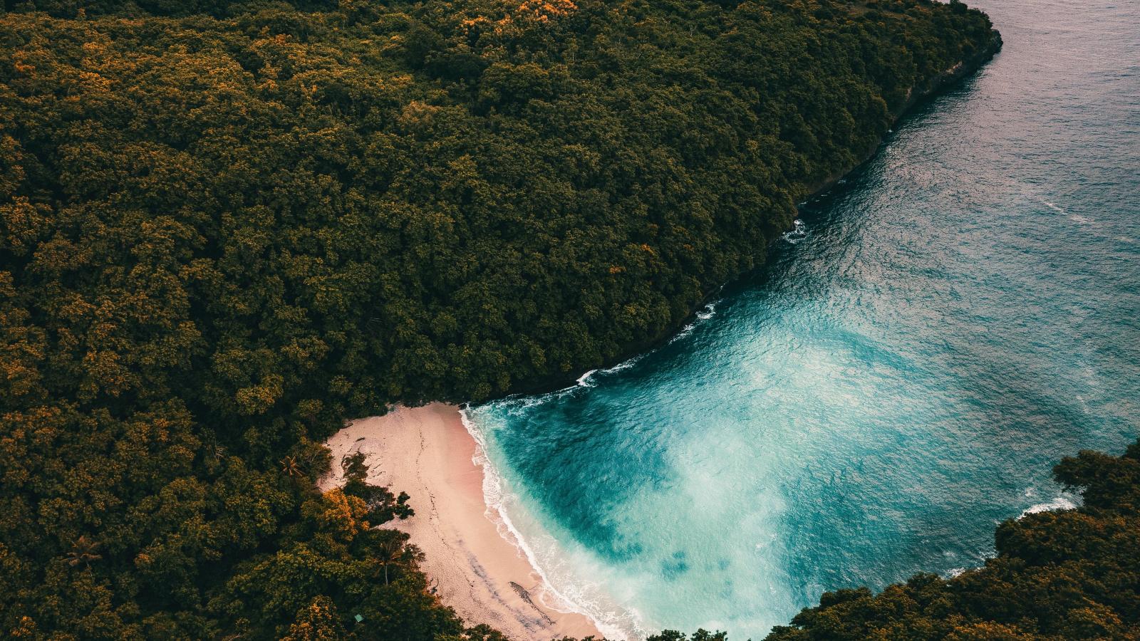 1600x900 Download 1600x900 wallpaper aerial view, blue water, nature, coast, sea, widescreen 16: widescreen, 1600x900 HD image, background, 22003
