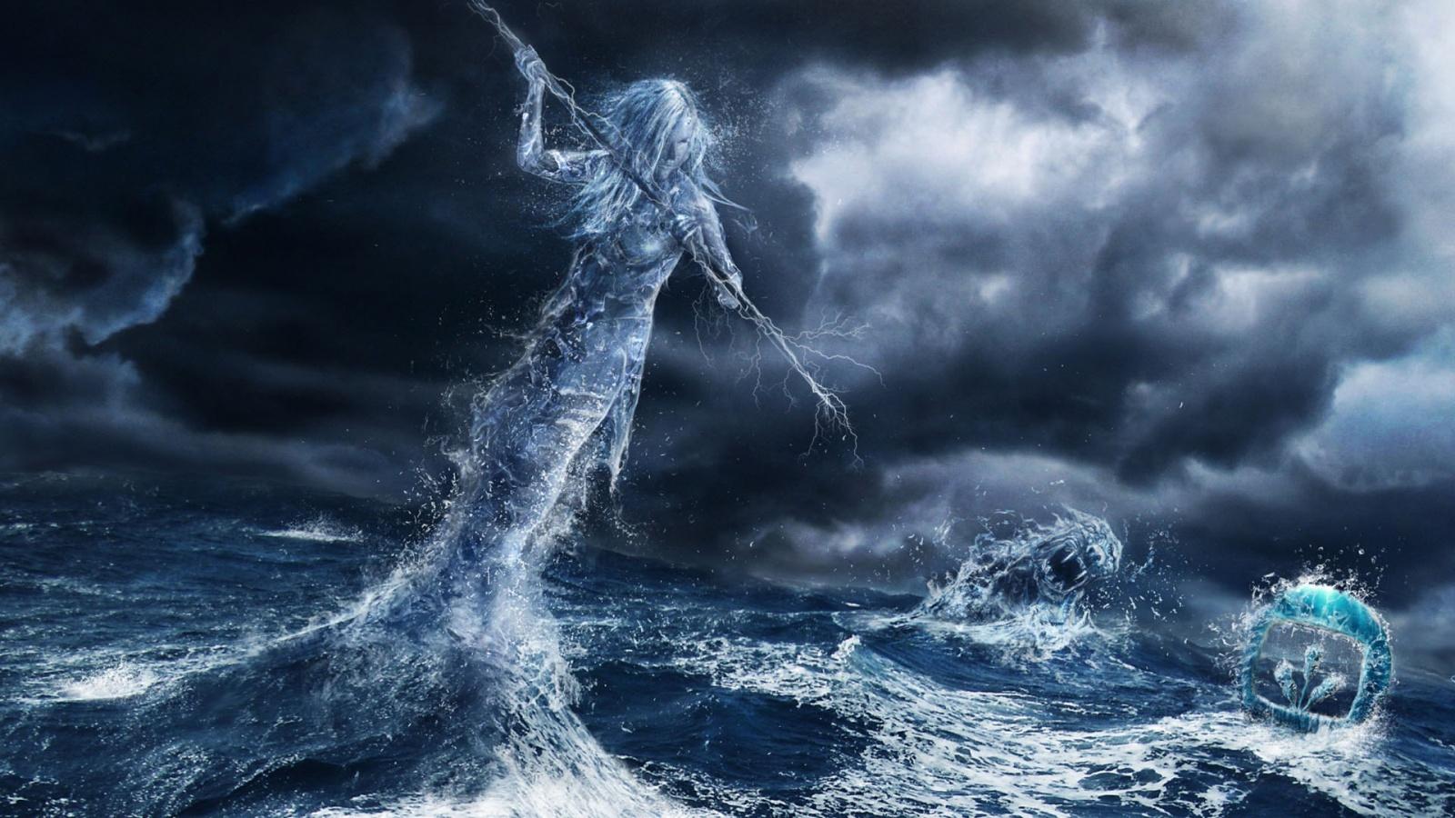 1600x900 Raging Water Wallpaper