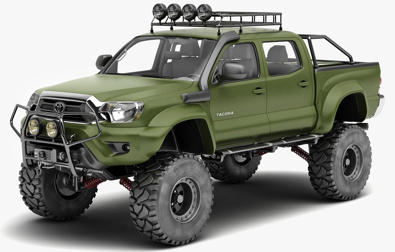 1332x850 Wallpaper Green, 4x Special Edition, PickUp, Toyota Tacoma image for desktop, section toyota