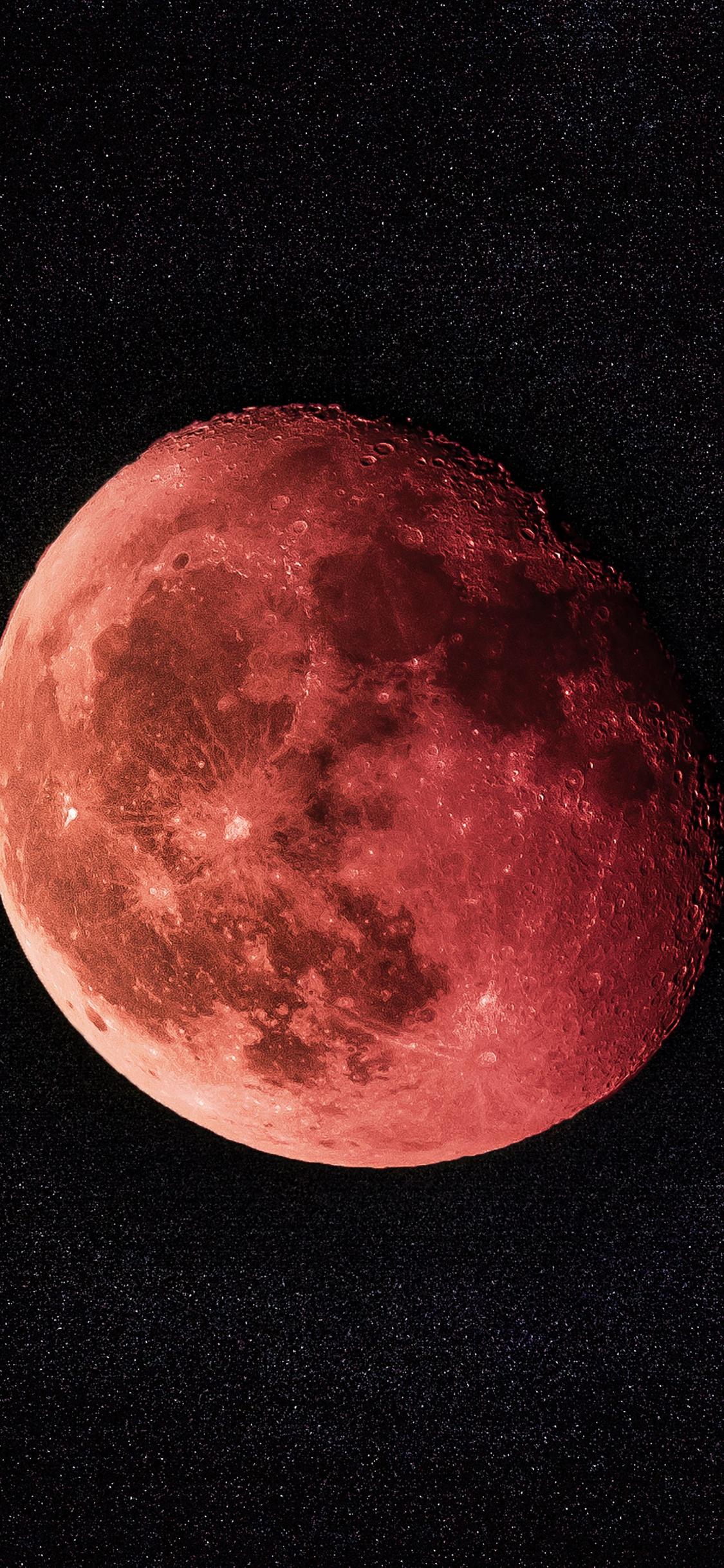 1125x2436 Lunar Eclipse, Blood Moon, Nature, Wallpaper Eclipse iPhone Blood Moon
