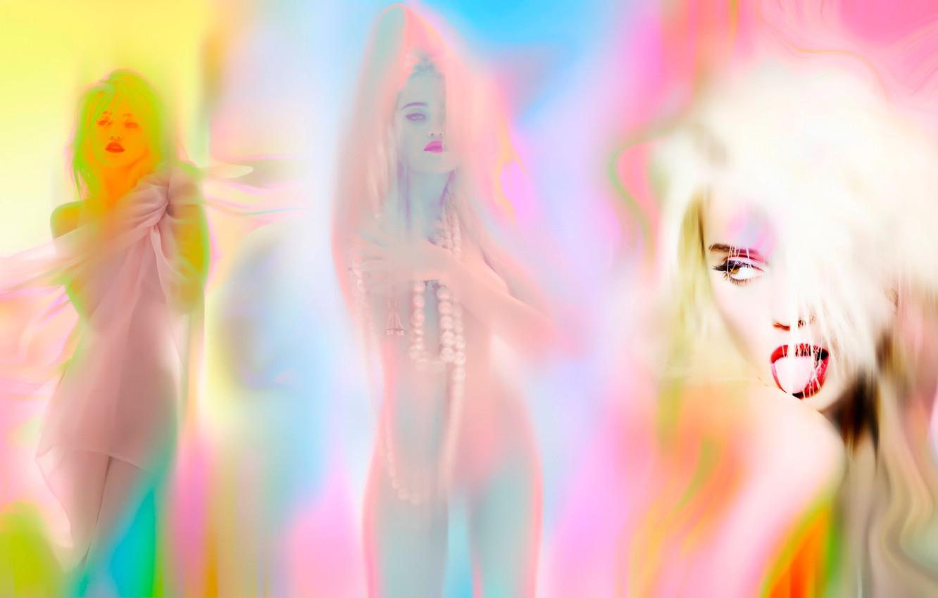 1332x850 Wallpaper color, line, paint, Sky Ferreira, AnOther image for desktop, section абстракции
