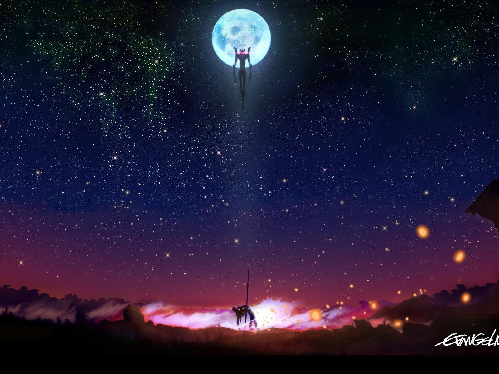 1600x1200 Anime wallpaper Neon Genesis Evangelion, night, astronomy, star • Wallpaper For You HD Wallpaper For Desktop & Mobile