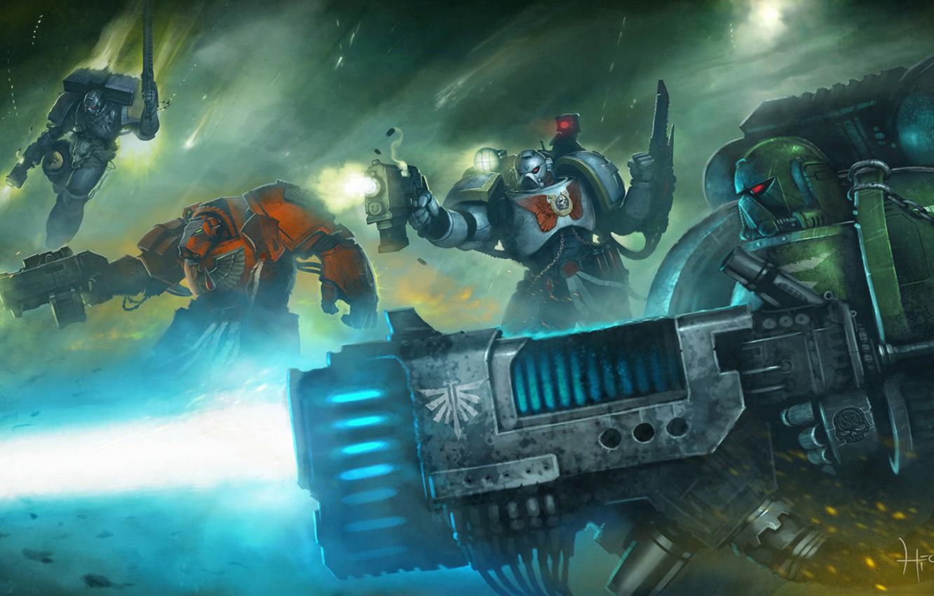 1332x850 Wallpaper Dark Angel, Warhammer space marine, Eternal Crusade, space wolf., Long War image for desktop, section фантастика