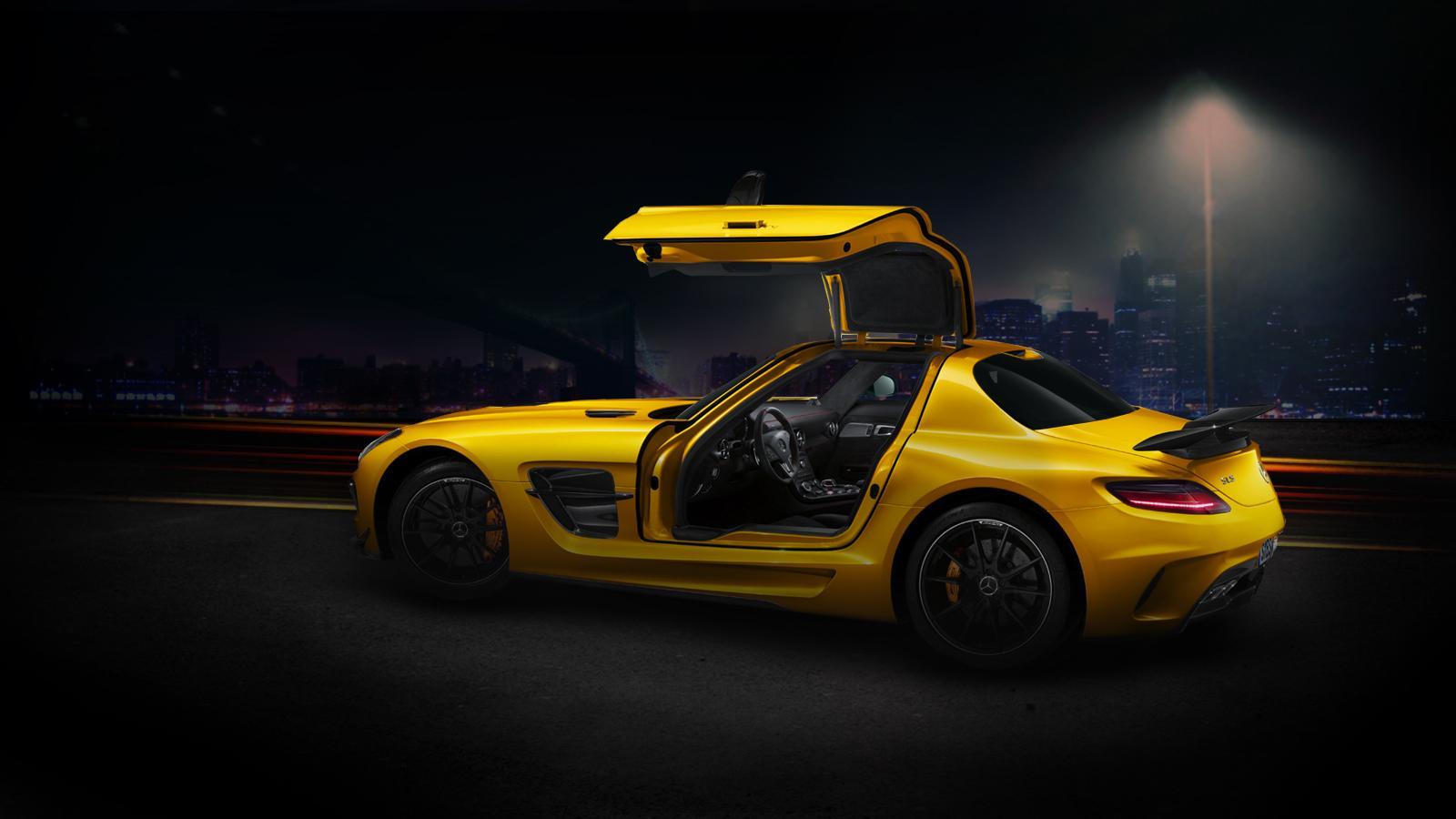 1600x900 Mercedes Amg Sls Black Edition