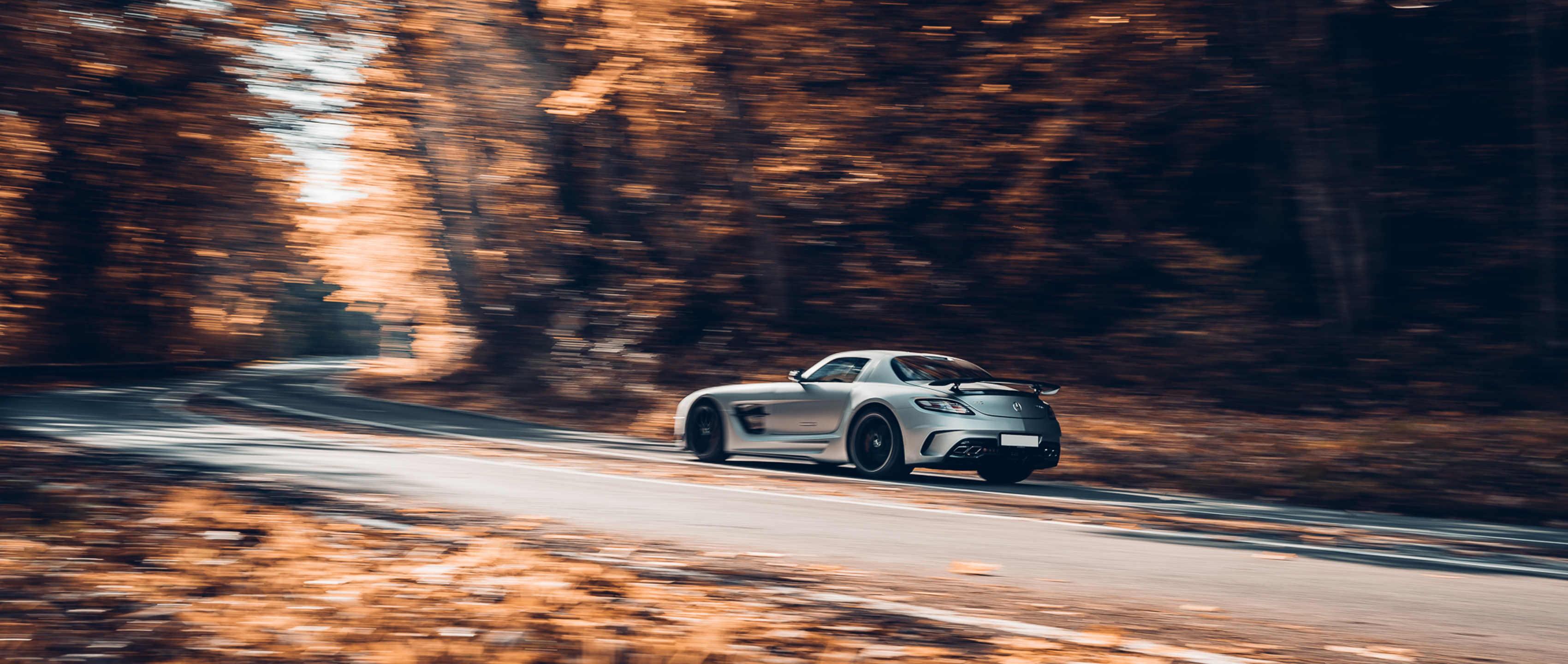 3400x1440 Mercedes Benz SLS AMG Black Series Wallpaper. #MBsocialcar